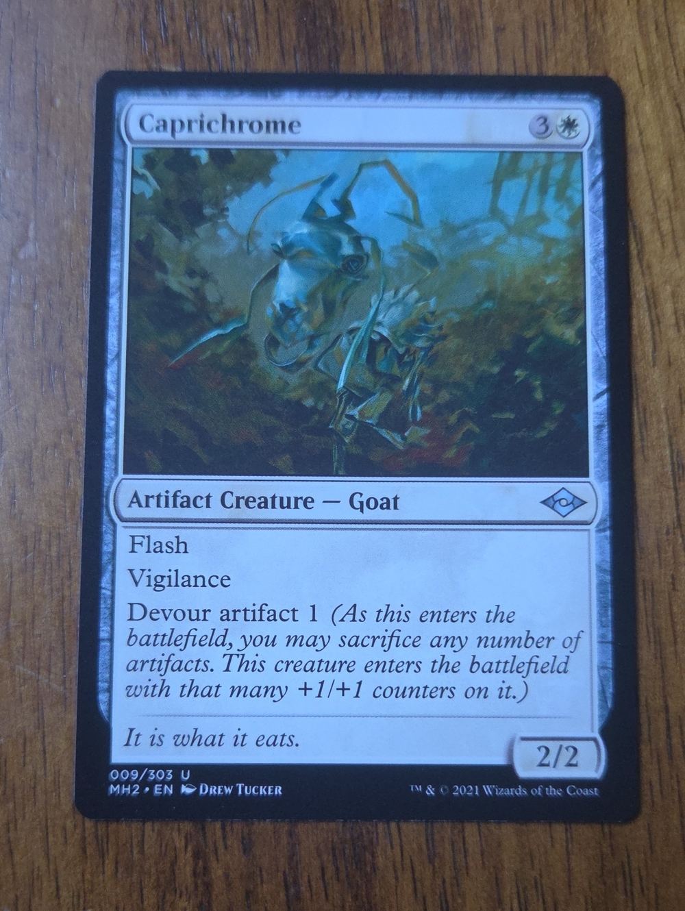 Caprichrome Artifact Creature — Goat Card (White)